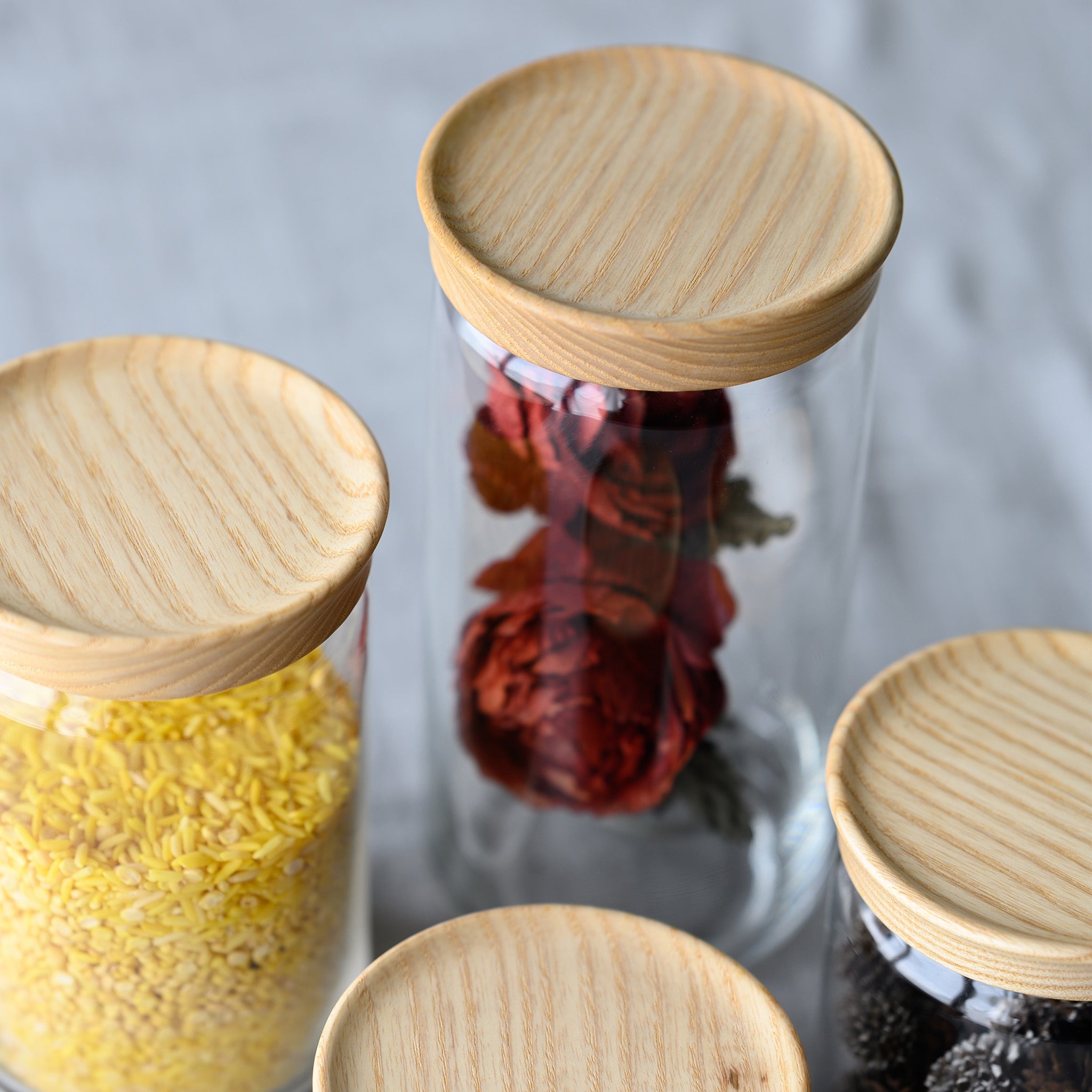 ASHLEY GLASS JAR 750 CC.