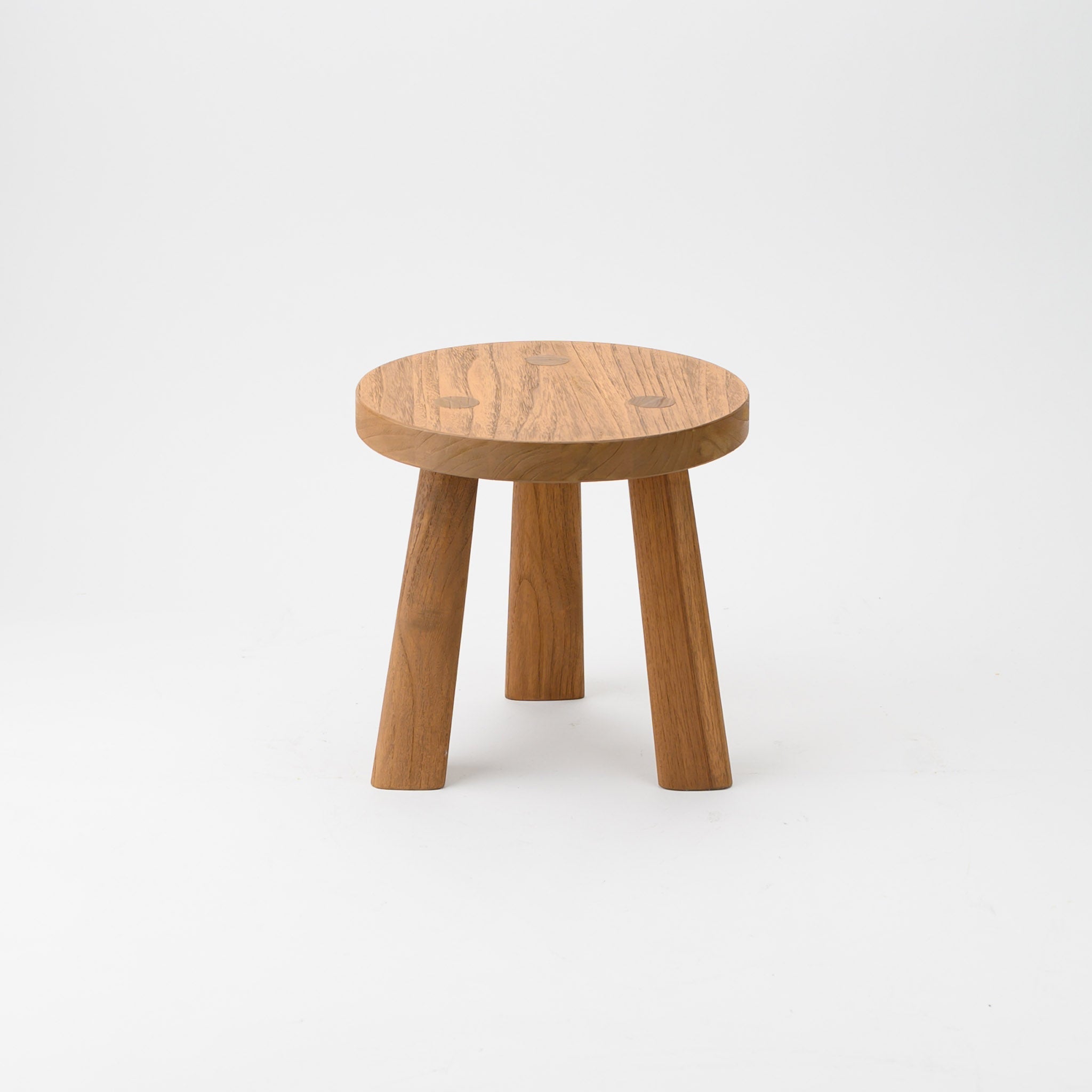 BUTTON STOOL 27 (TEAK)