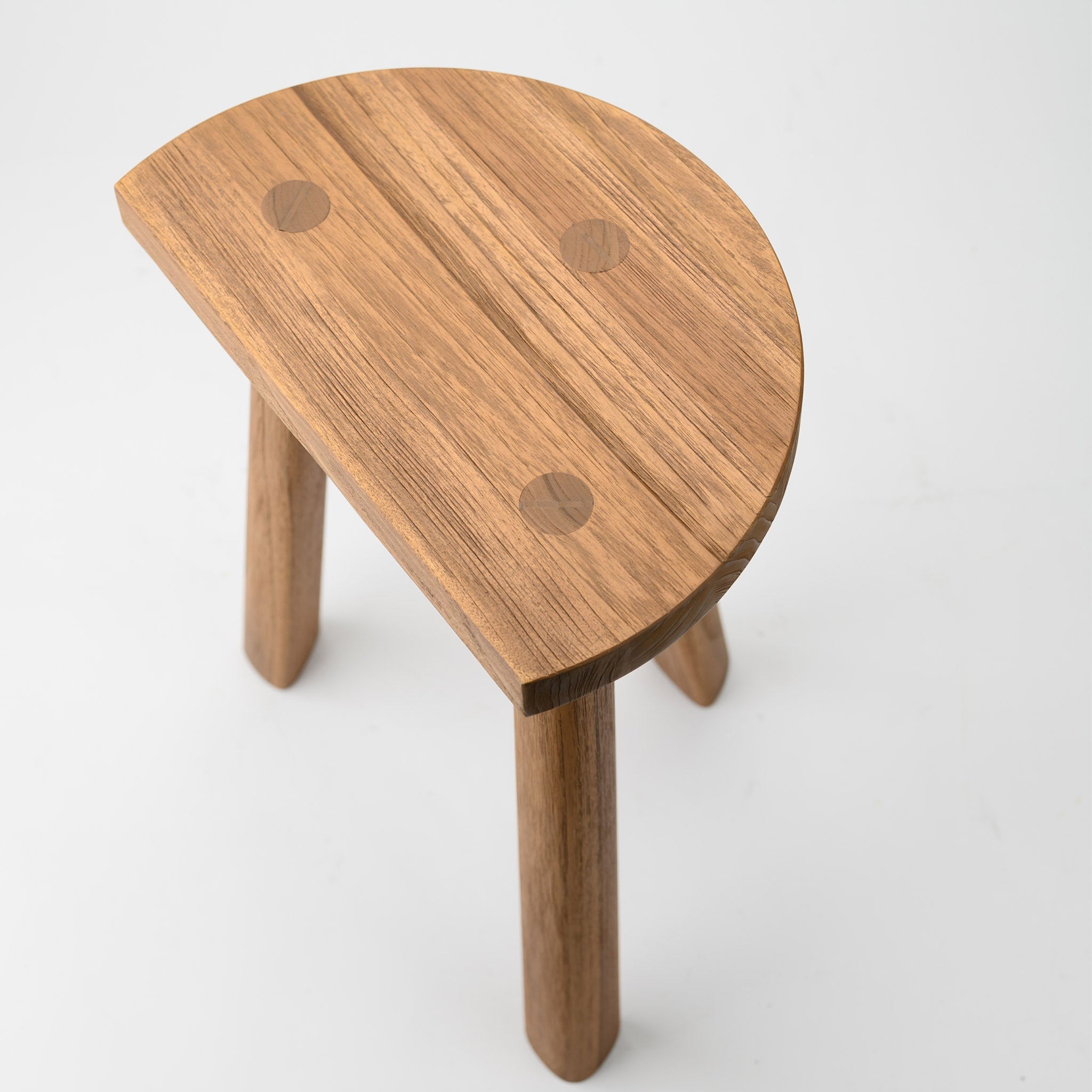BUTTON STOOL 35 (TEAK)