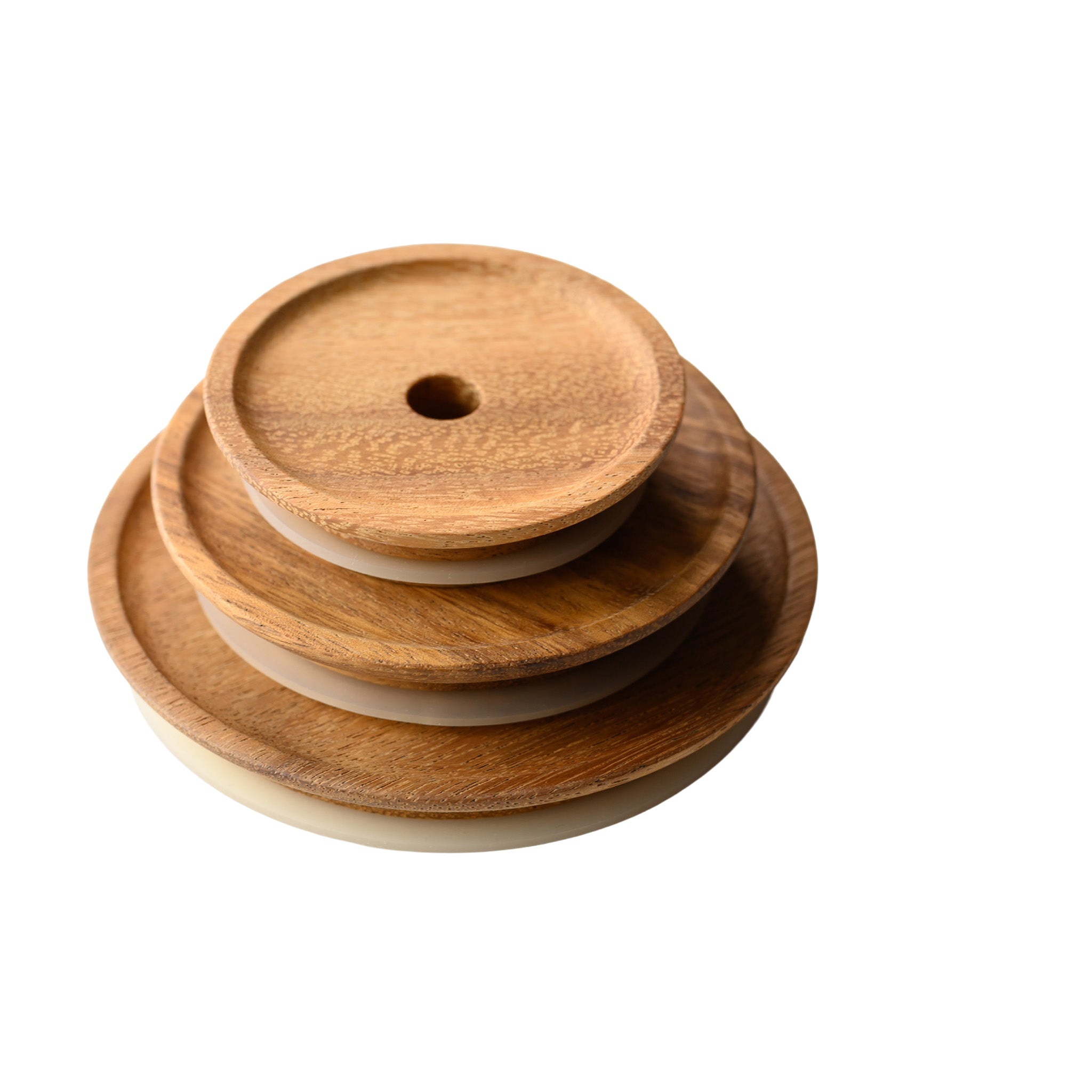 WOOD LID WITH HOLE CHABATREE X WECK
