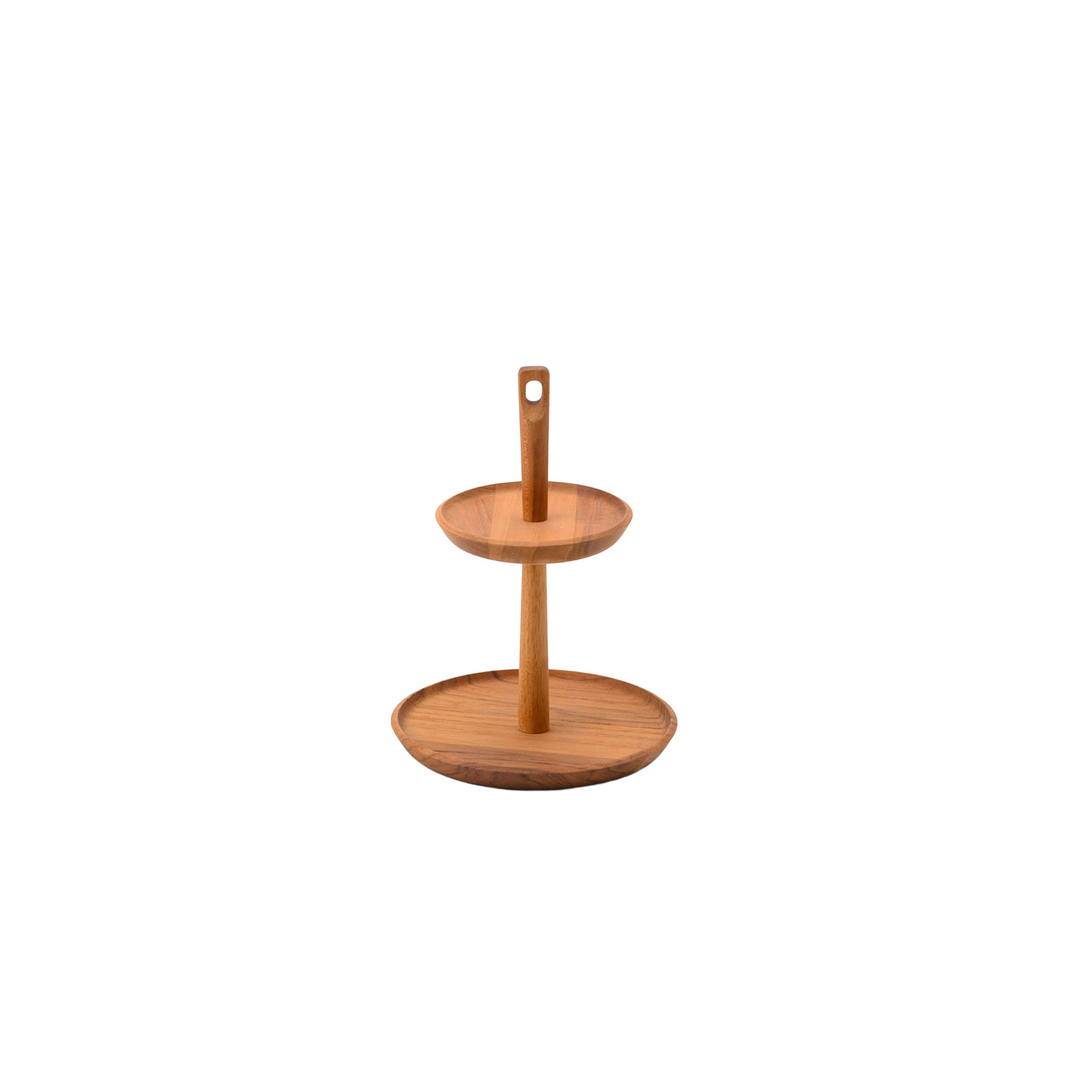 BLANCHE 2 TIERS ACCESSORIES STAND 15 (TEAK)