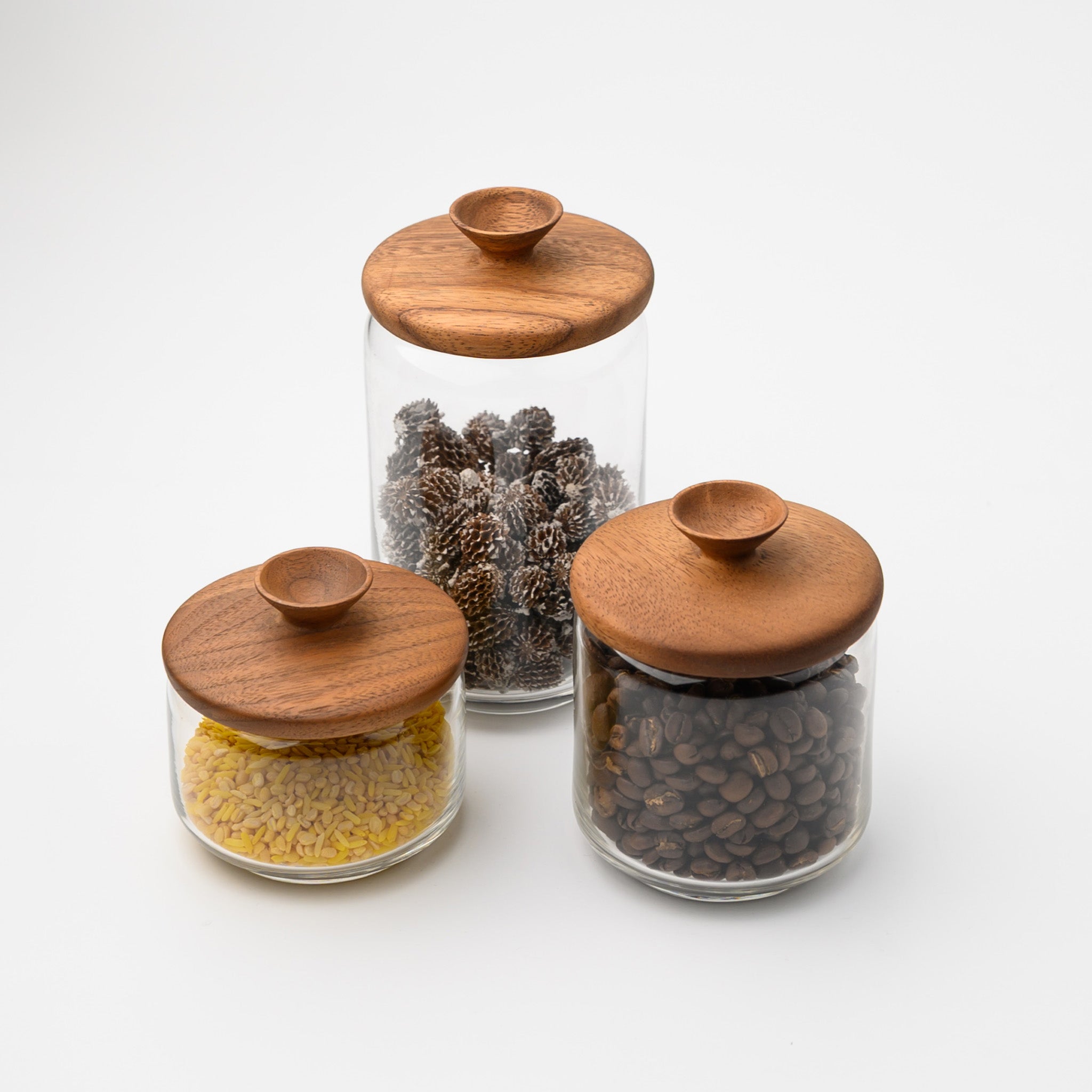 HIS SPROUT JAR 325 CC LID ACACIA