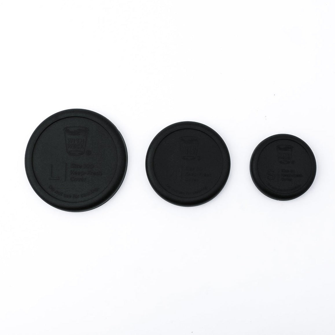 LIDS BLACK (SILICONE) FOR WECK (S)