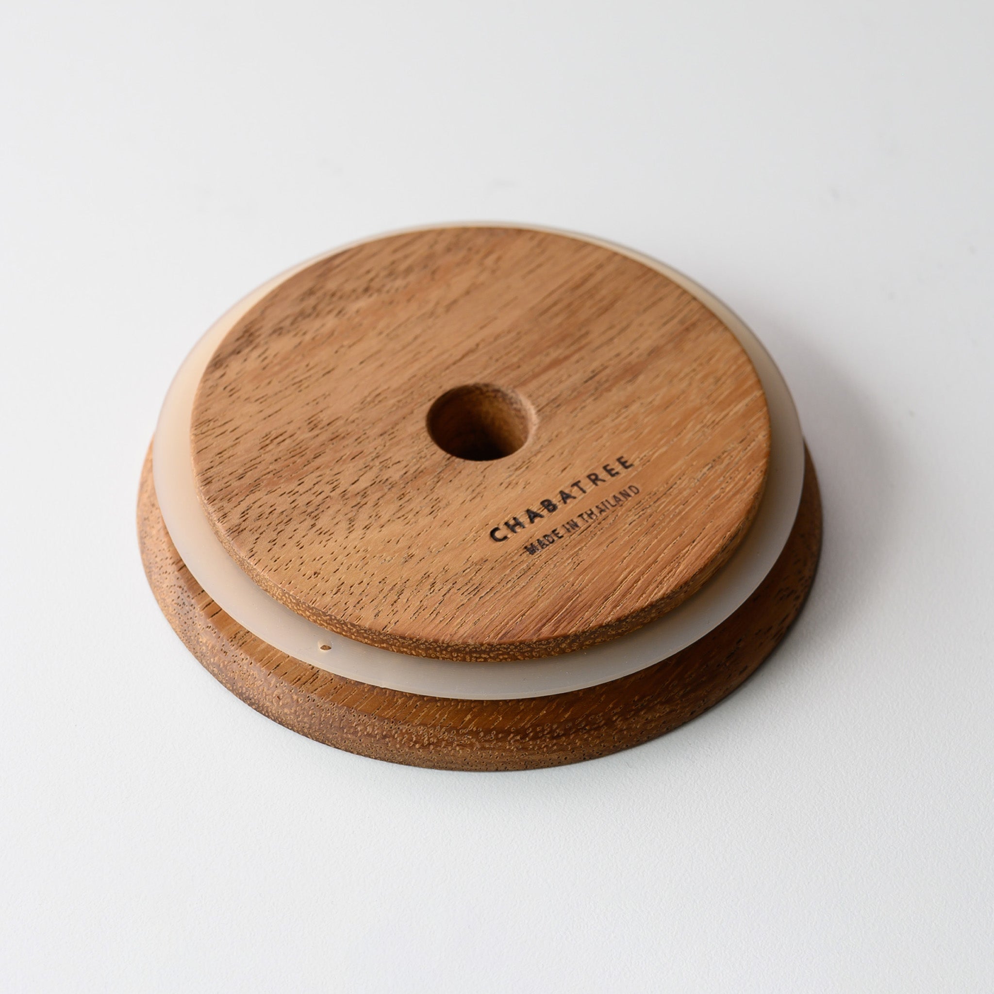 WOOD LID WITH HOLE CHABATREE X WECK