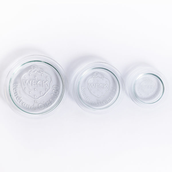GLASS LIDS WHITE FOR WECK (S)
