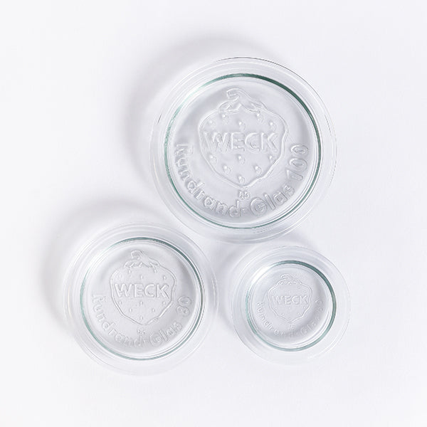 GLASS LIDS WHITE FOR WECK (S)