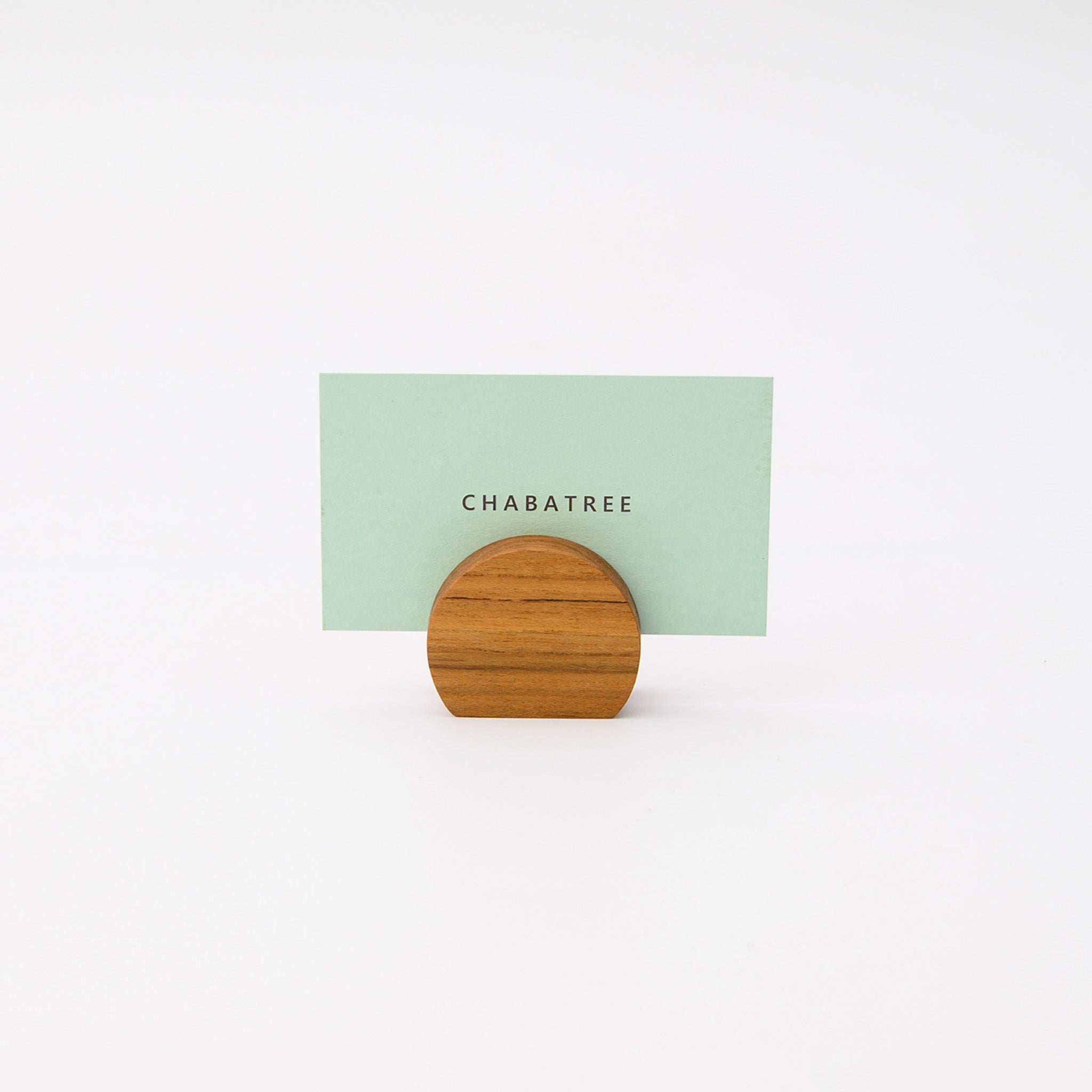 MOKU HUG CARD HOLDER CIRCLE 4.2 (TEAK)