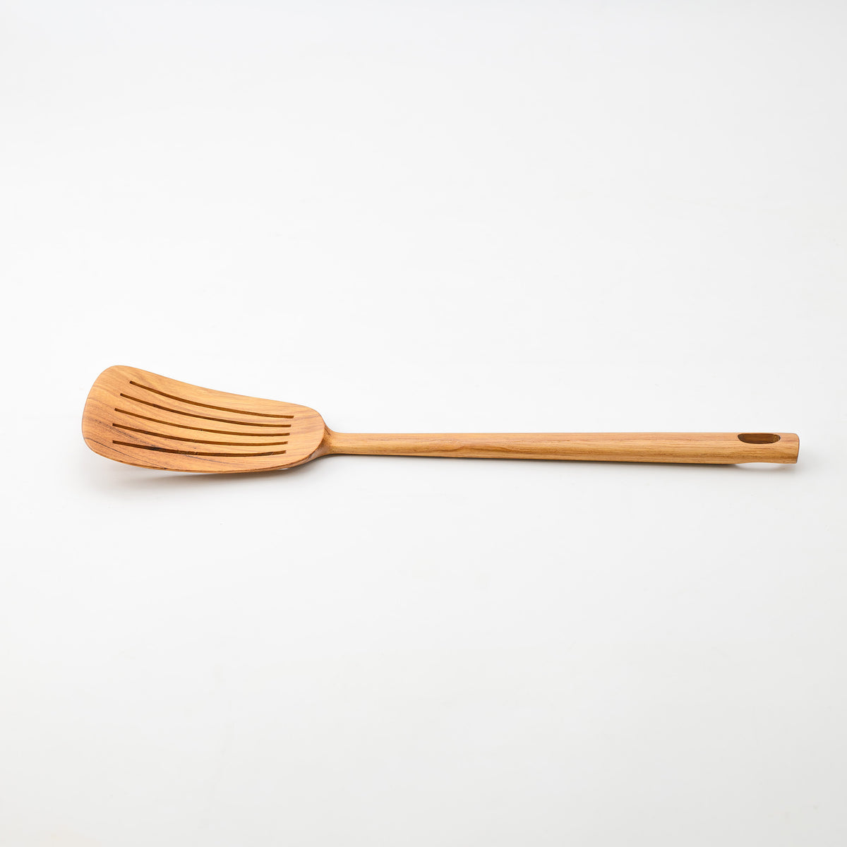 LIMPID SPATULA WITH SLOTS (TEAK)