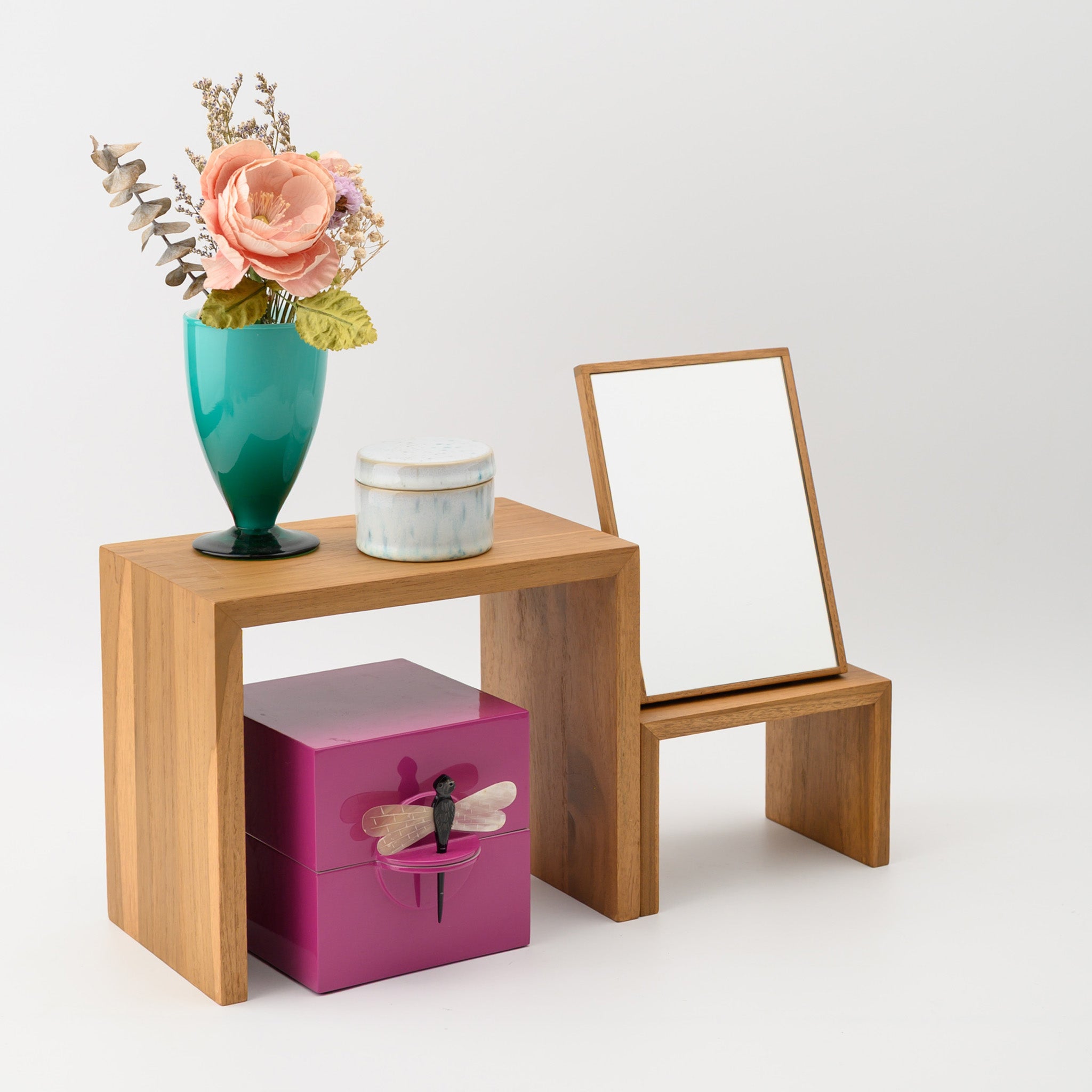 WOODEN DISPLAY STEP 25-21 CM. (TEAK)