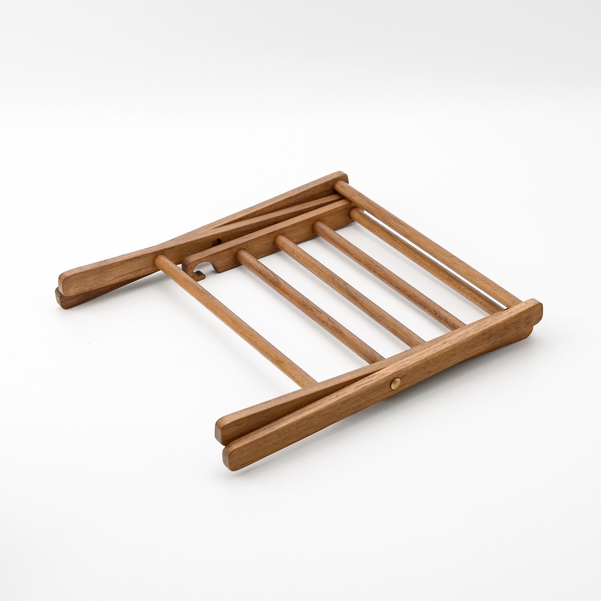 FOLDING DISHCLOTH HANGER 4 BARS (TEAK)