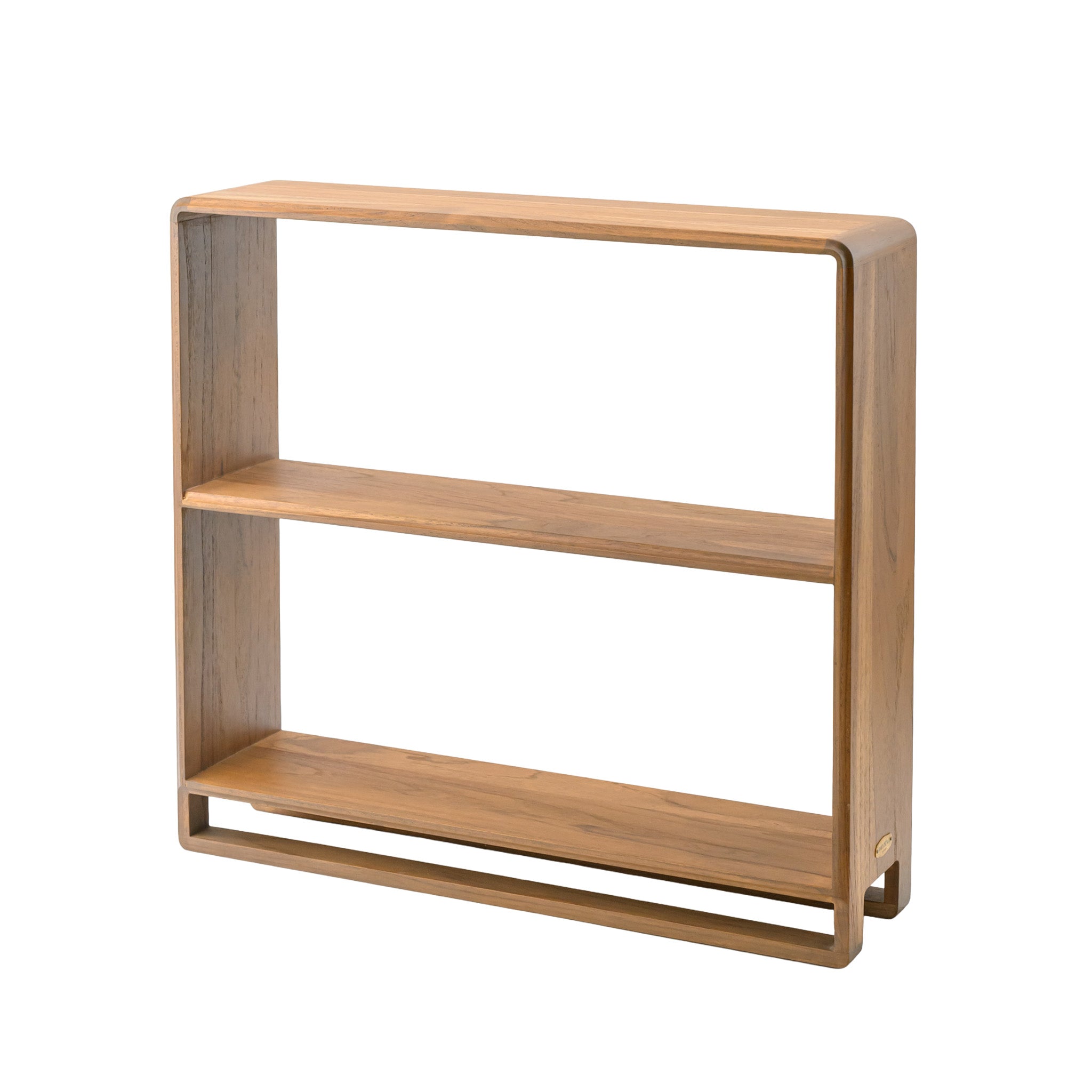 2 TIER DISPLAY SHELF (TEAK)