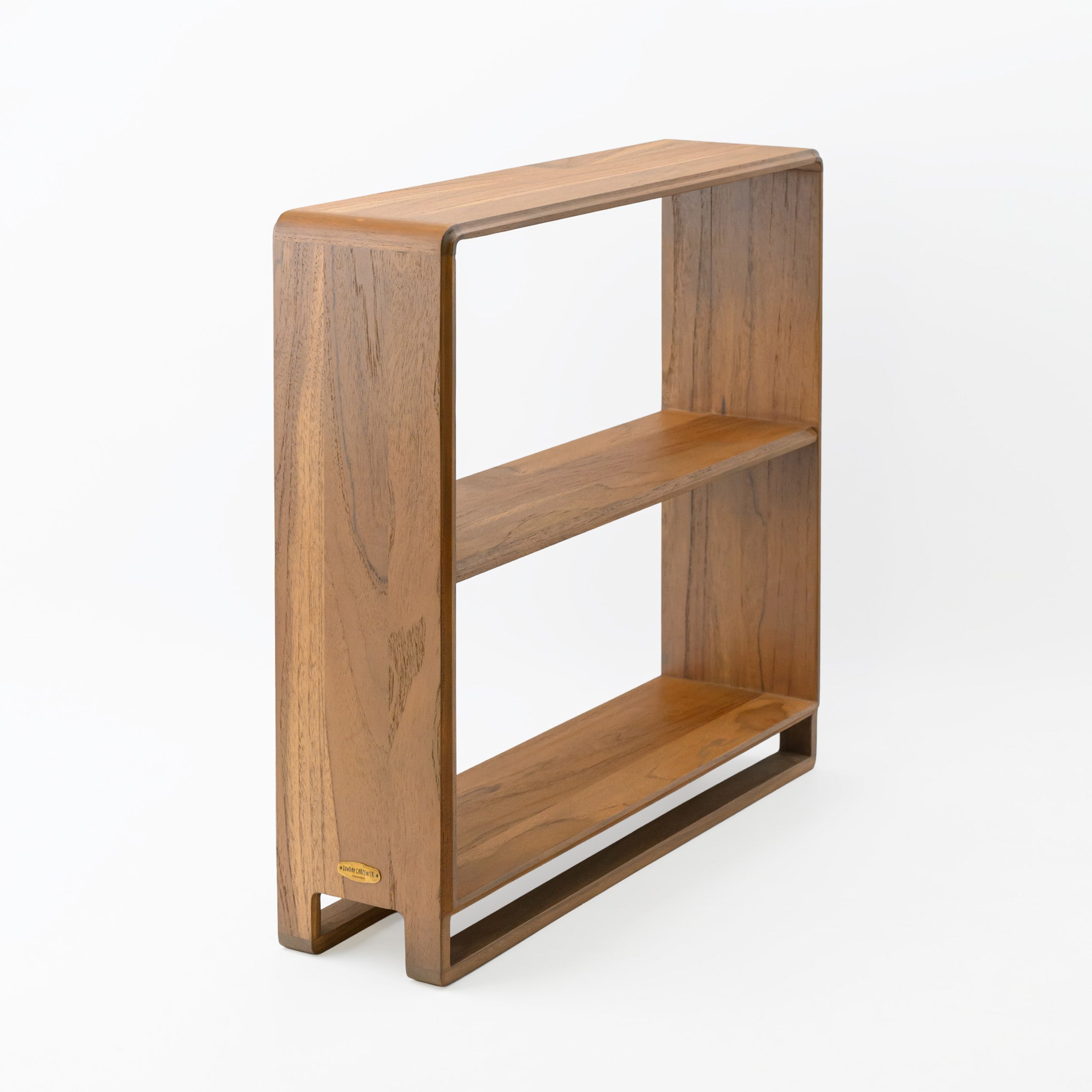 2 TIER DISPLAY SHELF (TEAK)