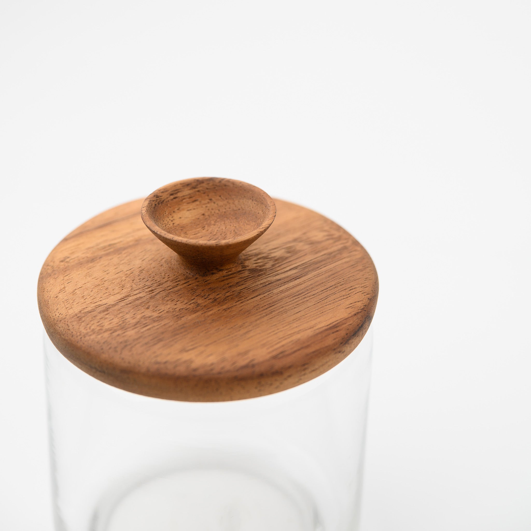 HIS SPROUT JAR 1000 CC LID ACACIA