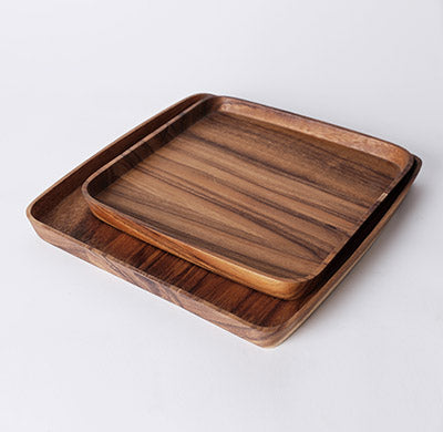 LIMPID SQUARE TRAY M  (ACACIA)