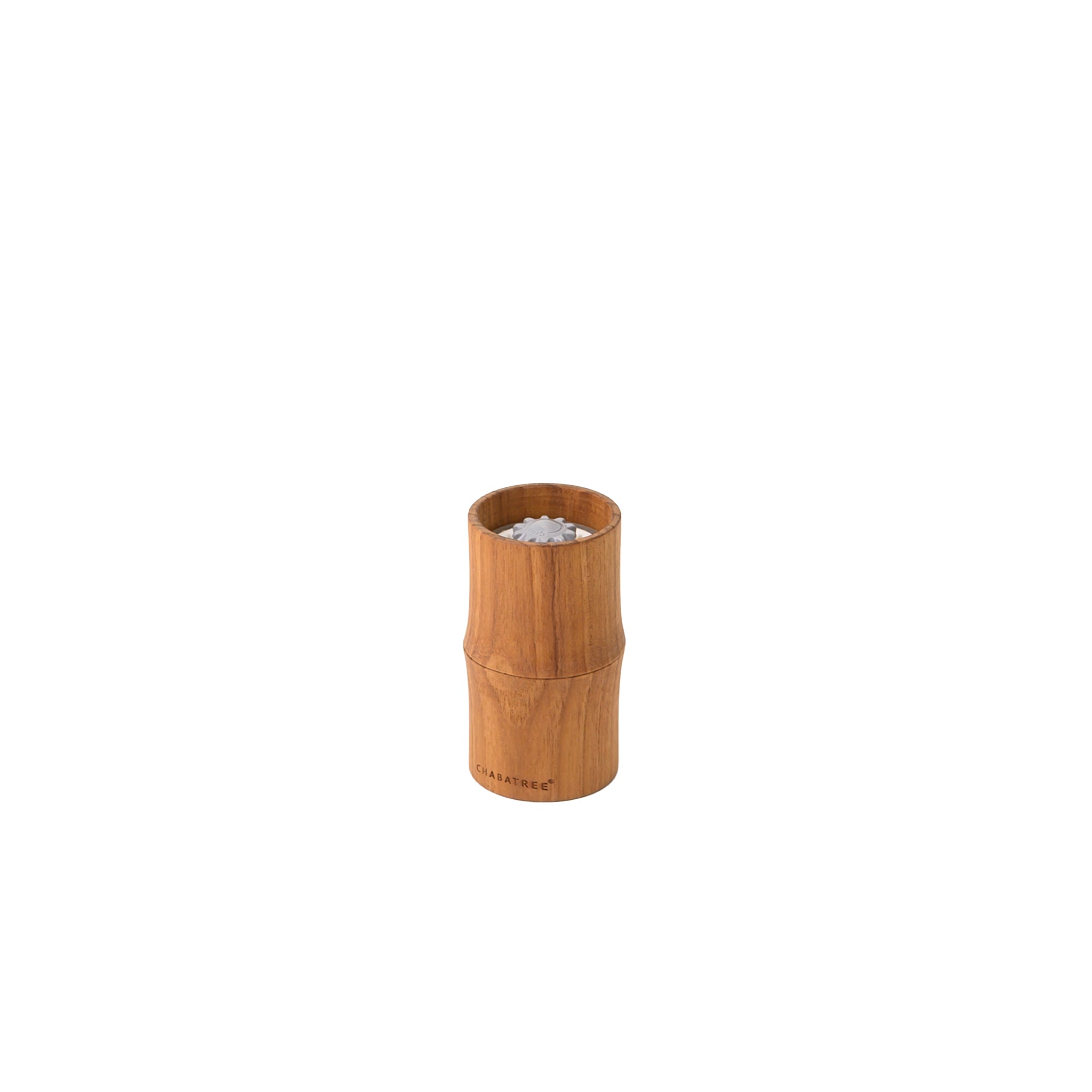 MINI BAMBOO SALT OR PEPPER GRINDER (TEAK)