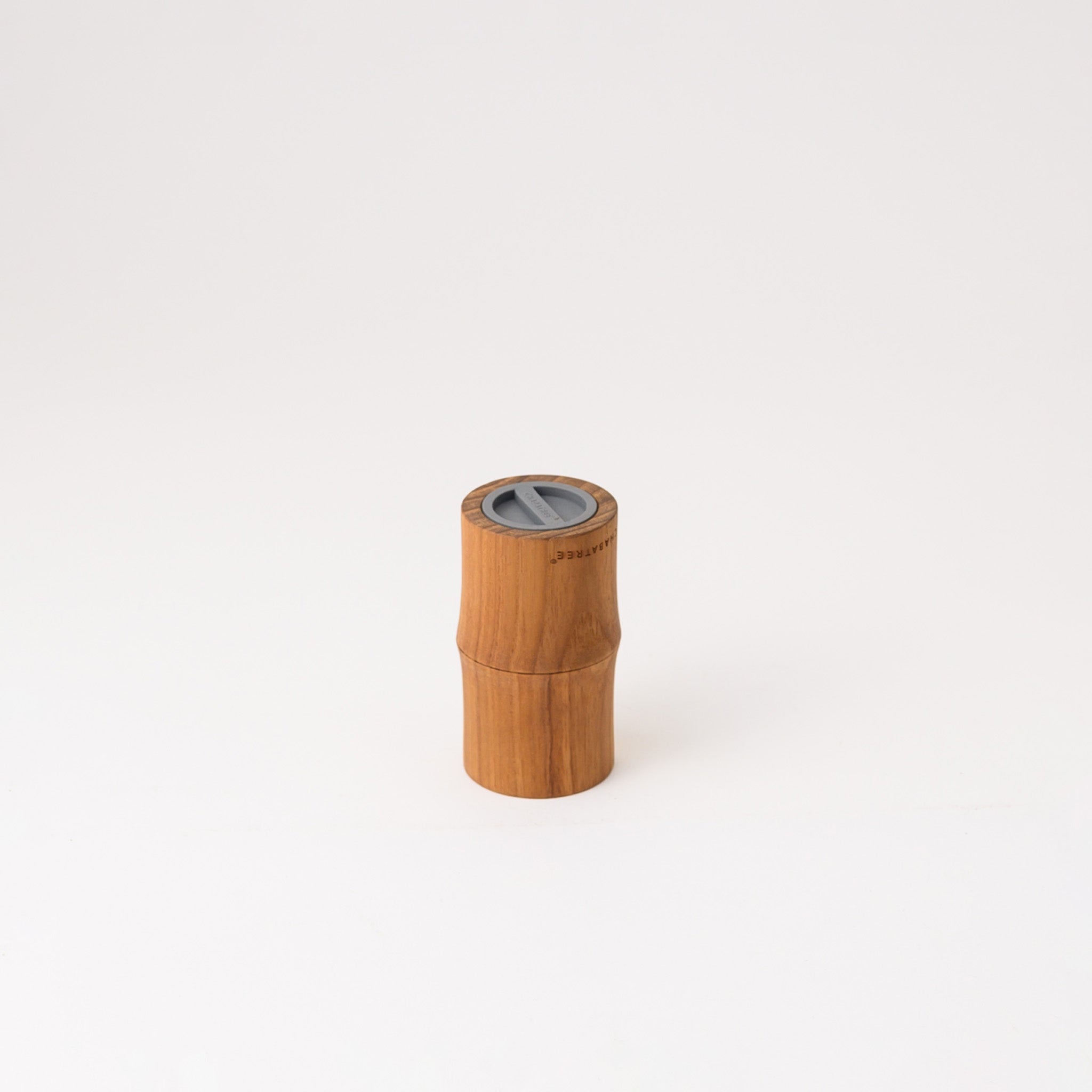 MINI BAMBOO SALT OR PEPPER GRINDER (TEAK)