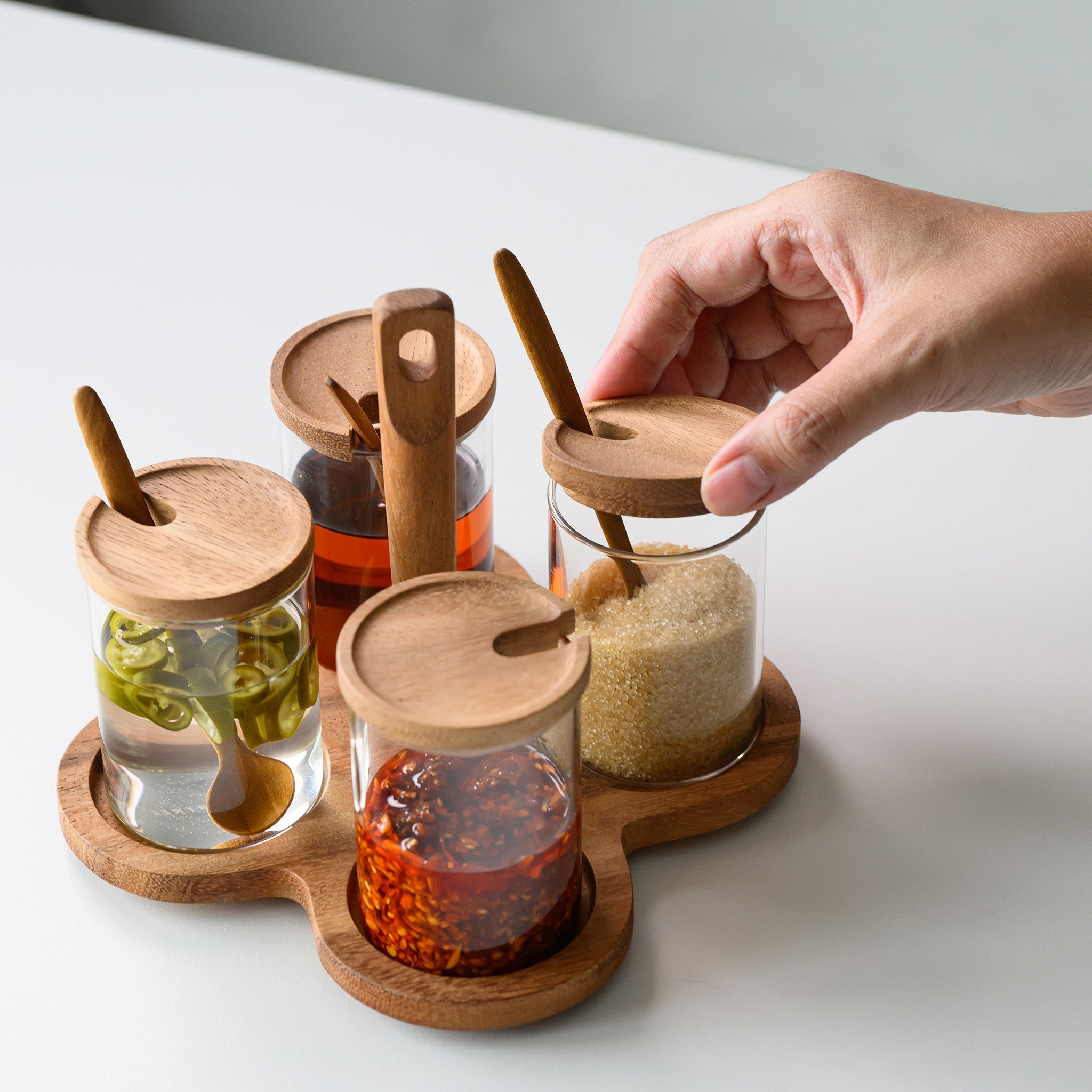 CYNOSURE CONDIMENT SET (SET OF 4)