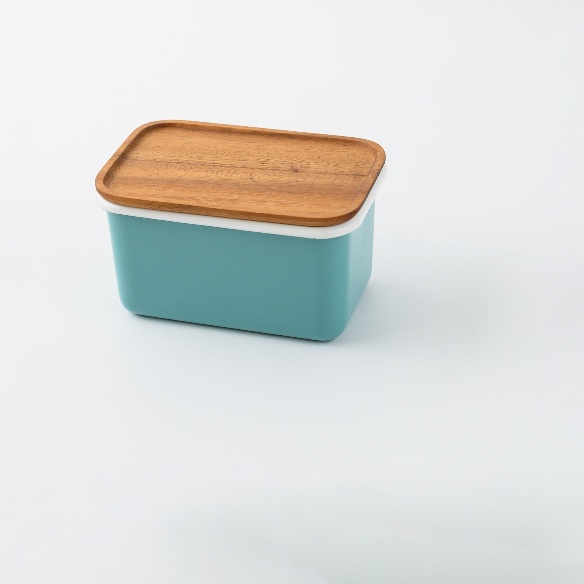 DEEP STORAGE CONTAINER S (STACKABLE) TEAL