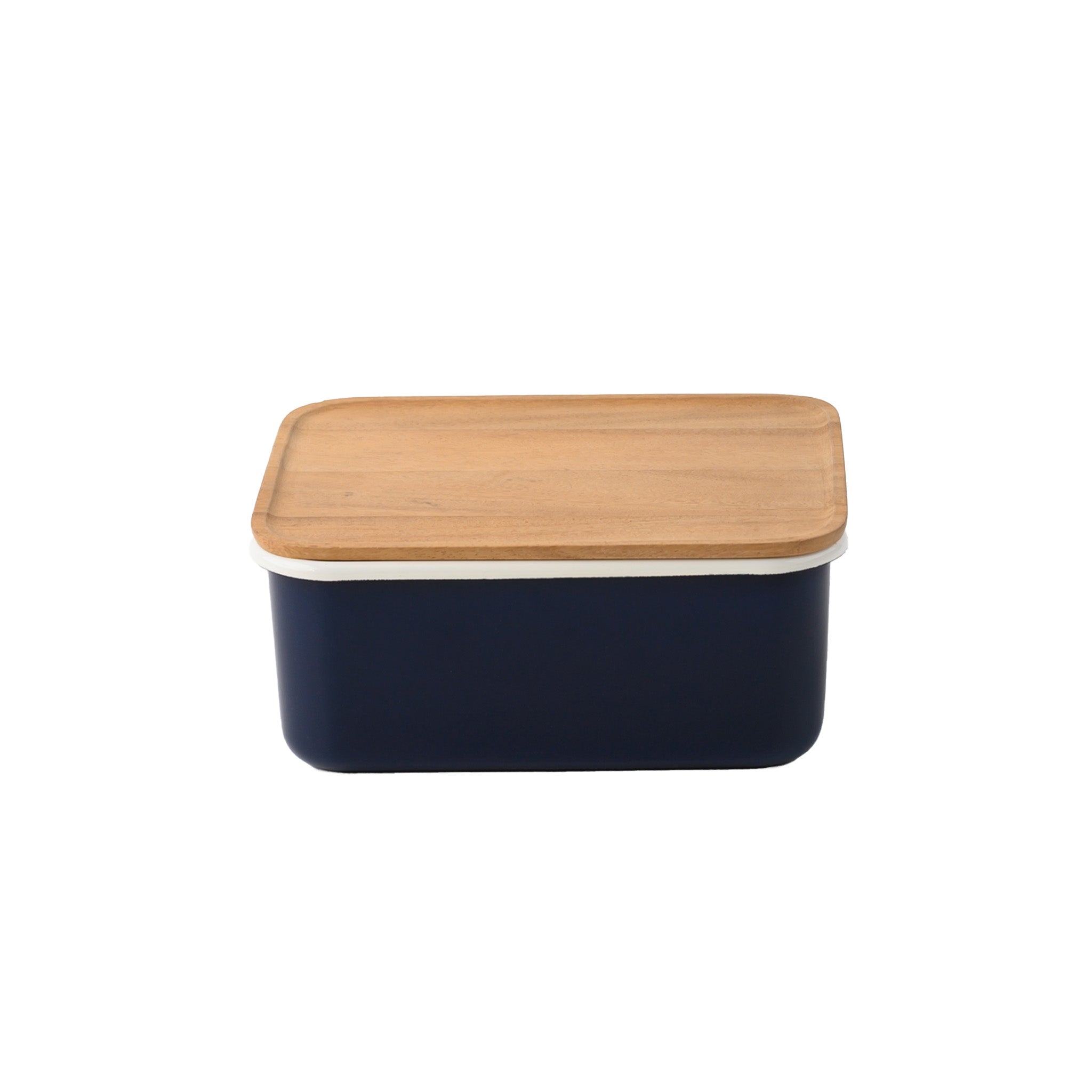 DEEP STORAGE CONTAINER L (STACKABLE) MID-BLUE