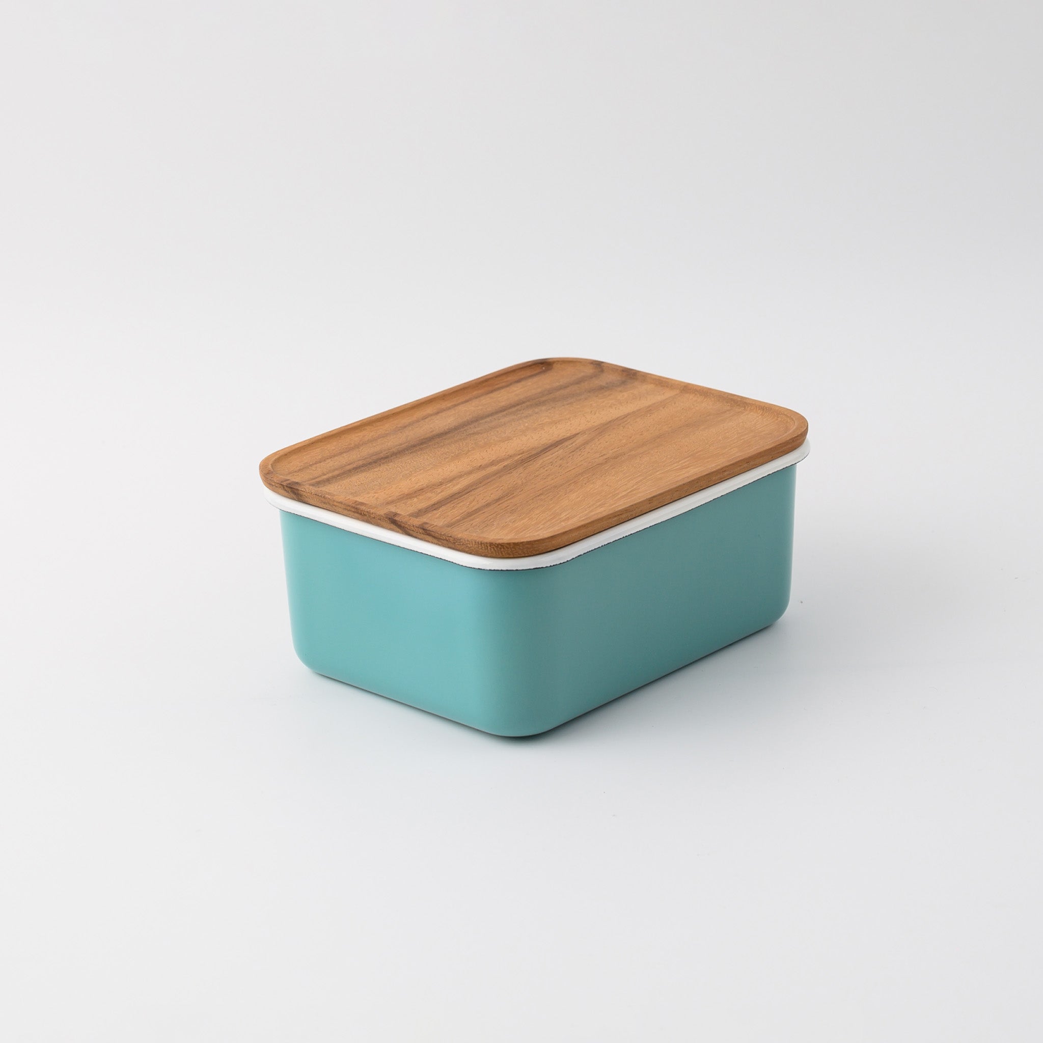 DEEP STORAGE CONTAINER L (STACKABLE) TEAL