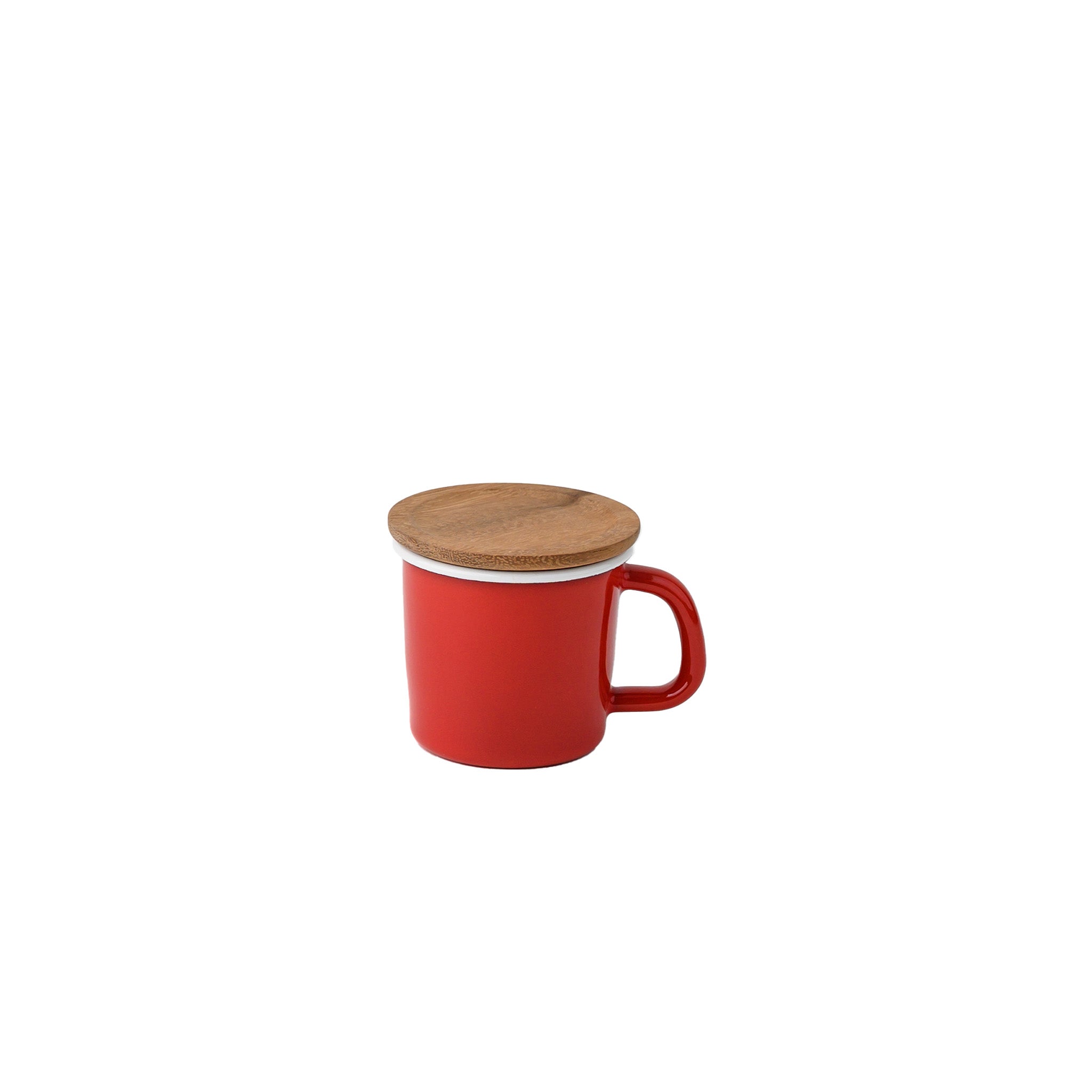 MUG CUP WITH LID RED