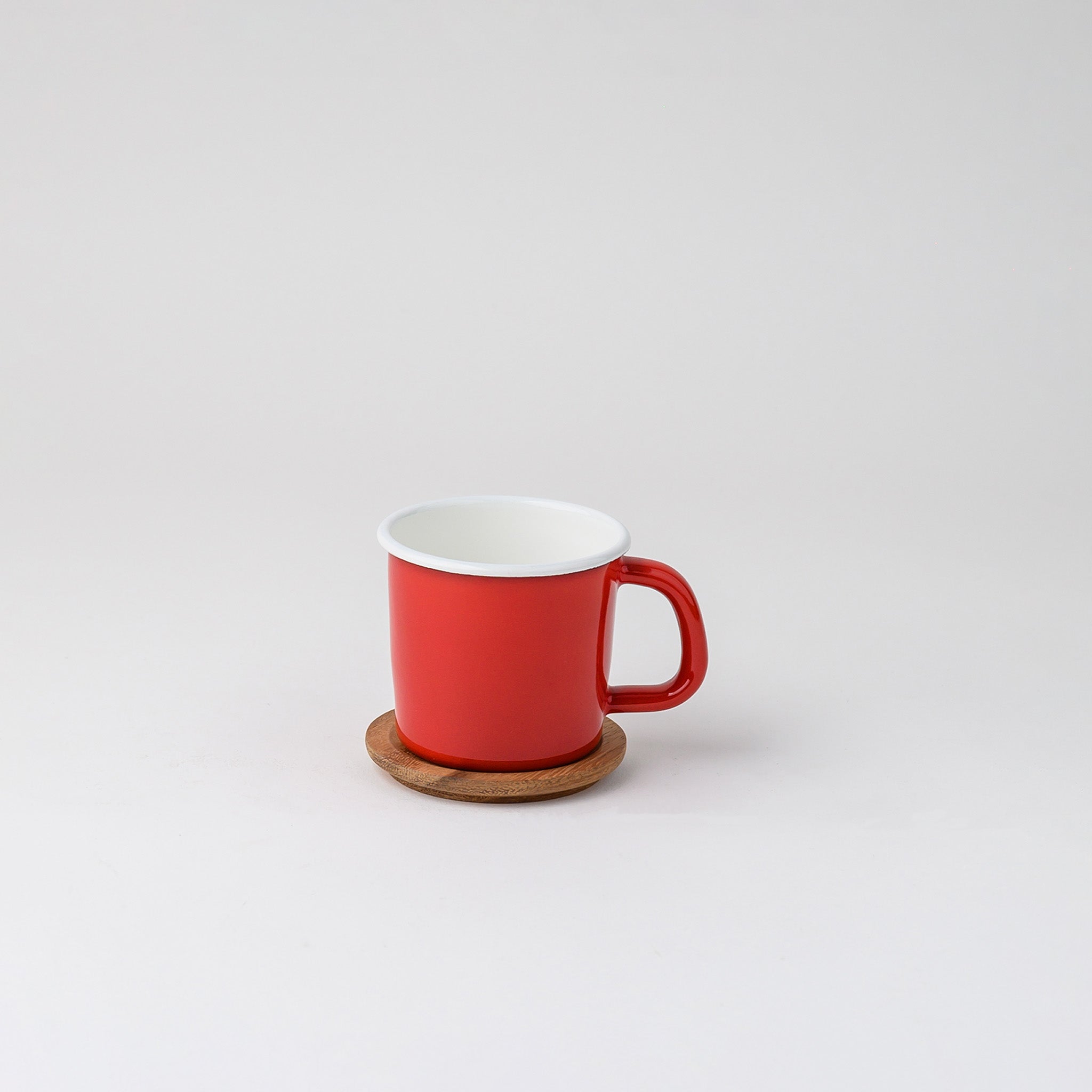 MUG CUP WITH LID RED