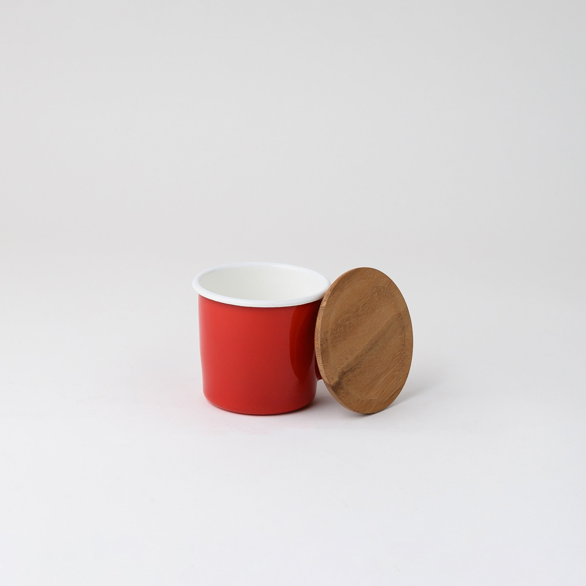 MUG CUP WITH LID RED