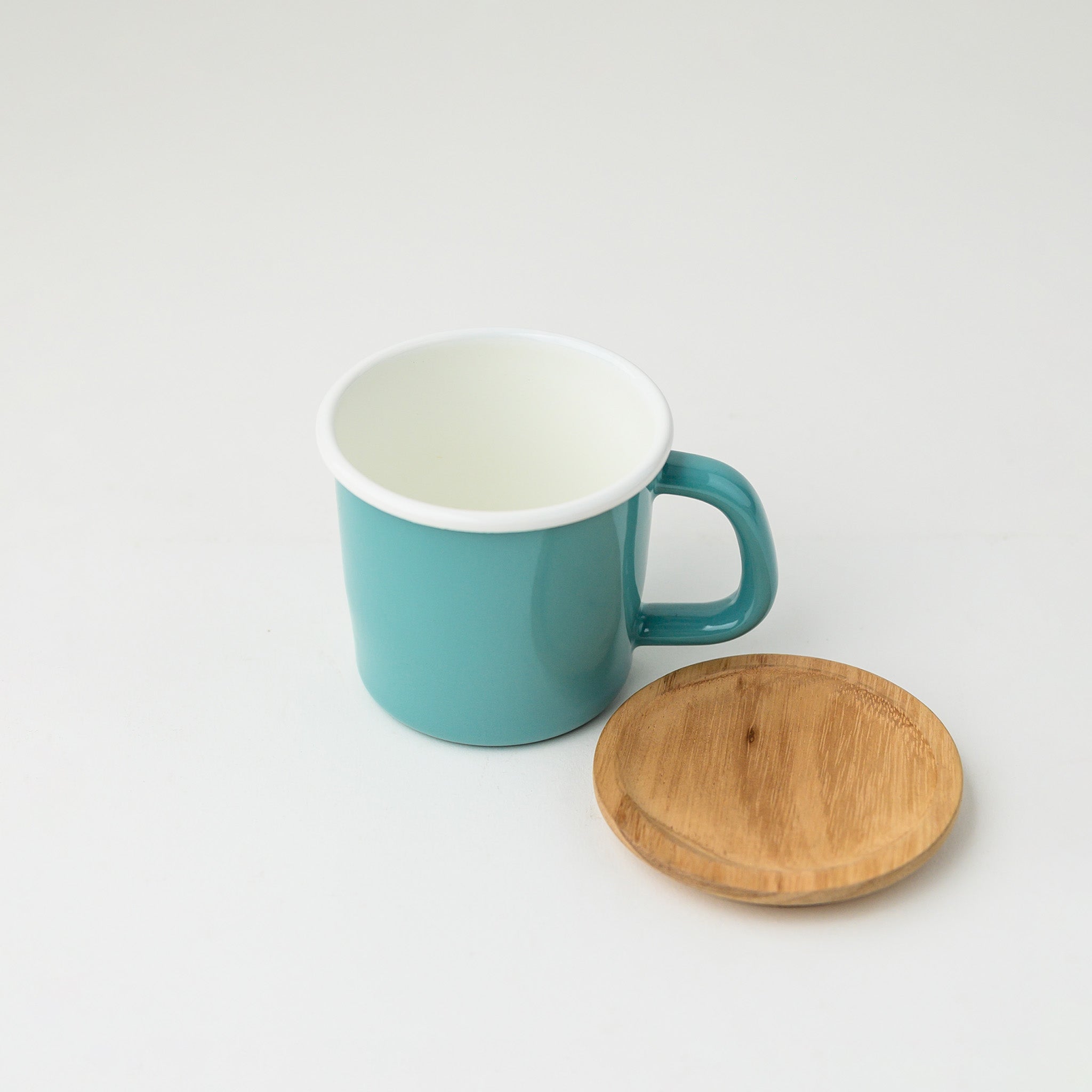 MUG CUP WITH LID TEAL