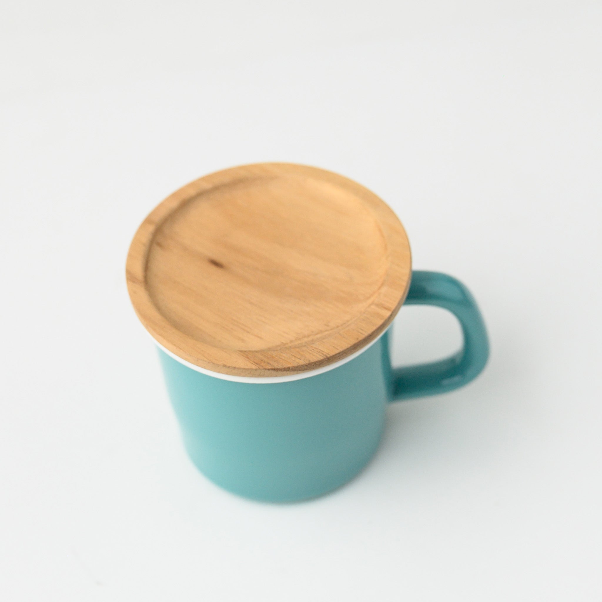 MUG CUP WITH LID TEAL