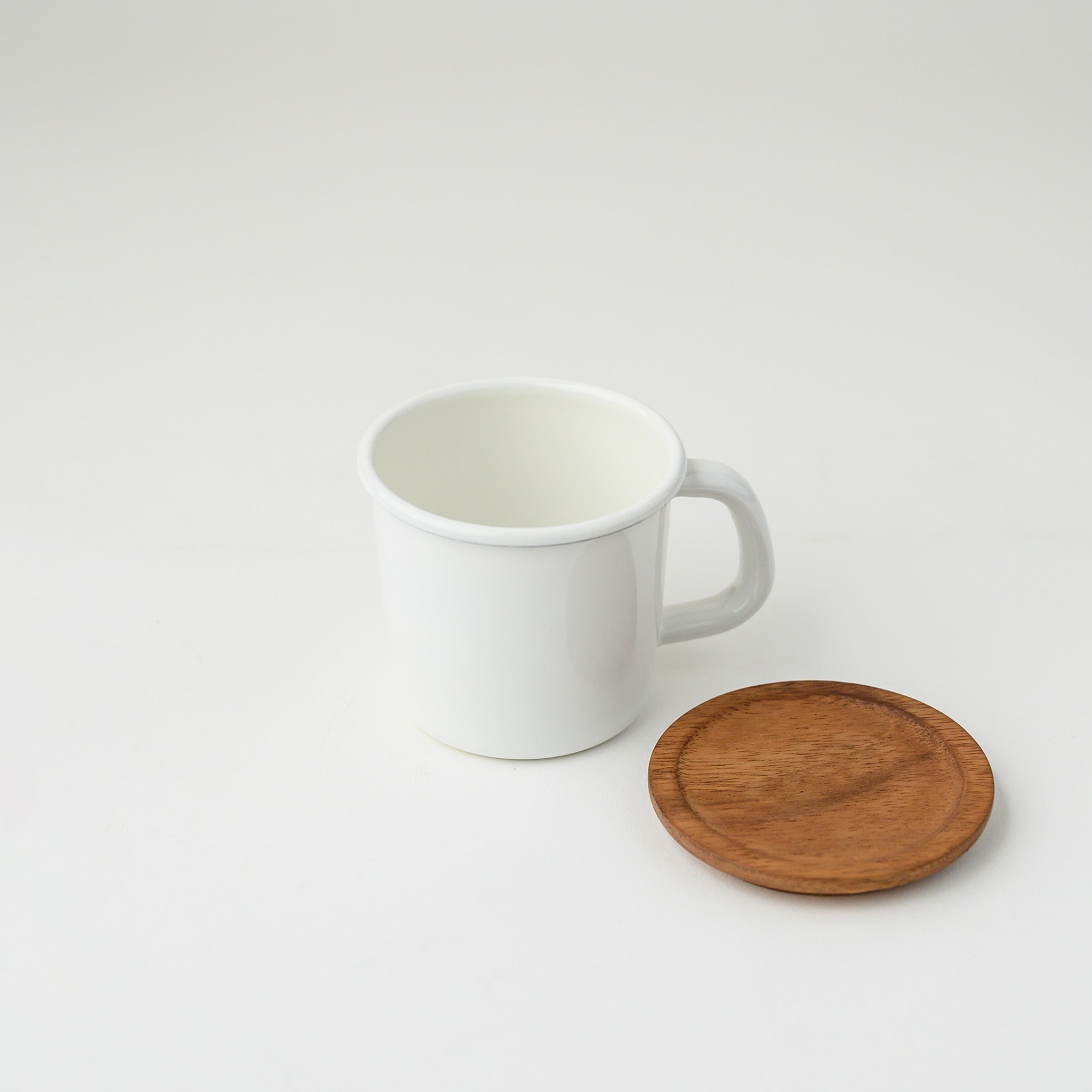 MUG CUP WITH LID WHITE