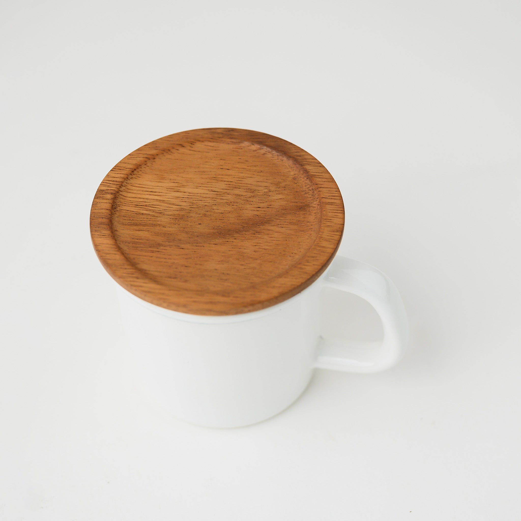 MUG CUP WITH LID WHITE