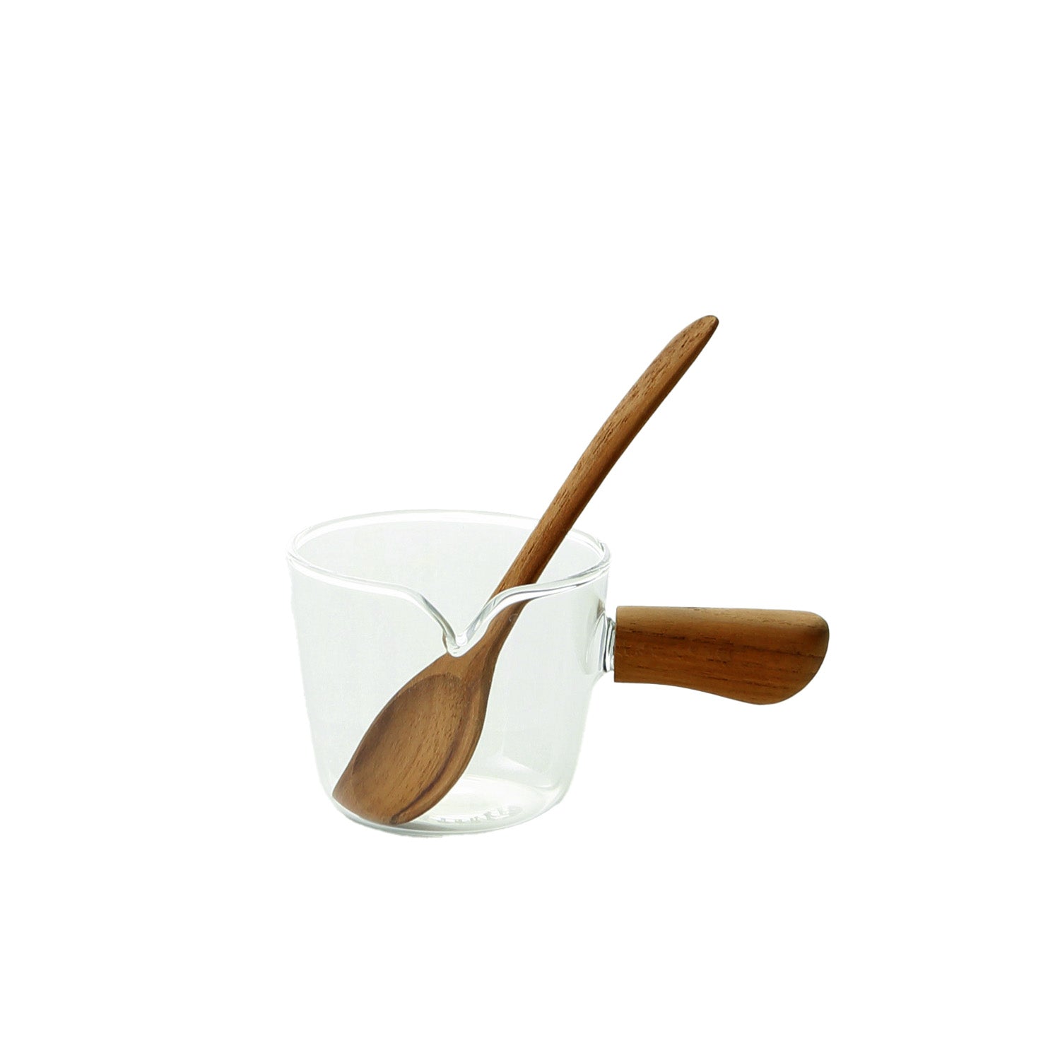 MILK AND SAUCE CUP WITH SPOON