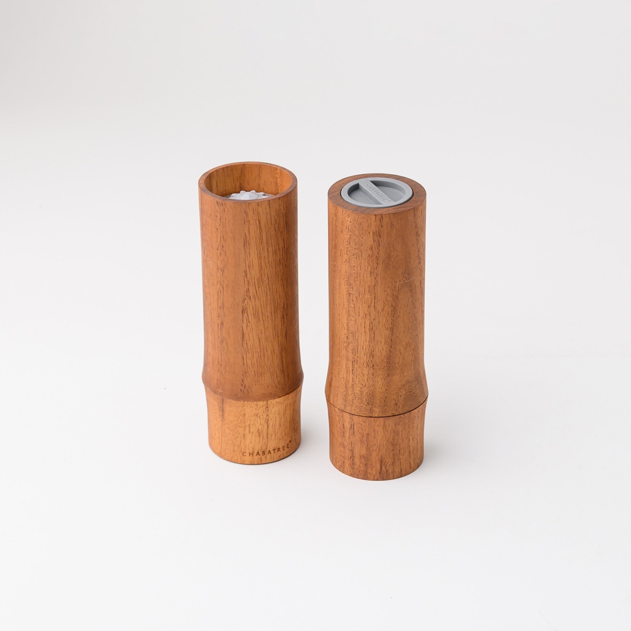 BAMBOO SALT & PEPPER SET (TEAK)