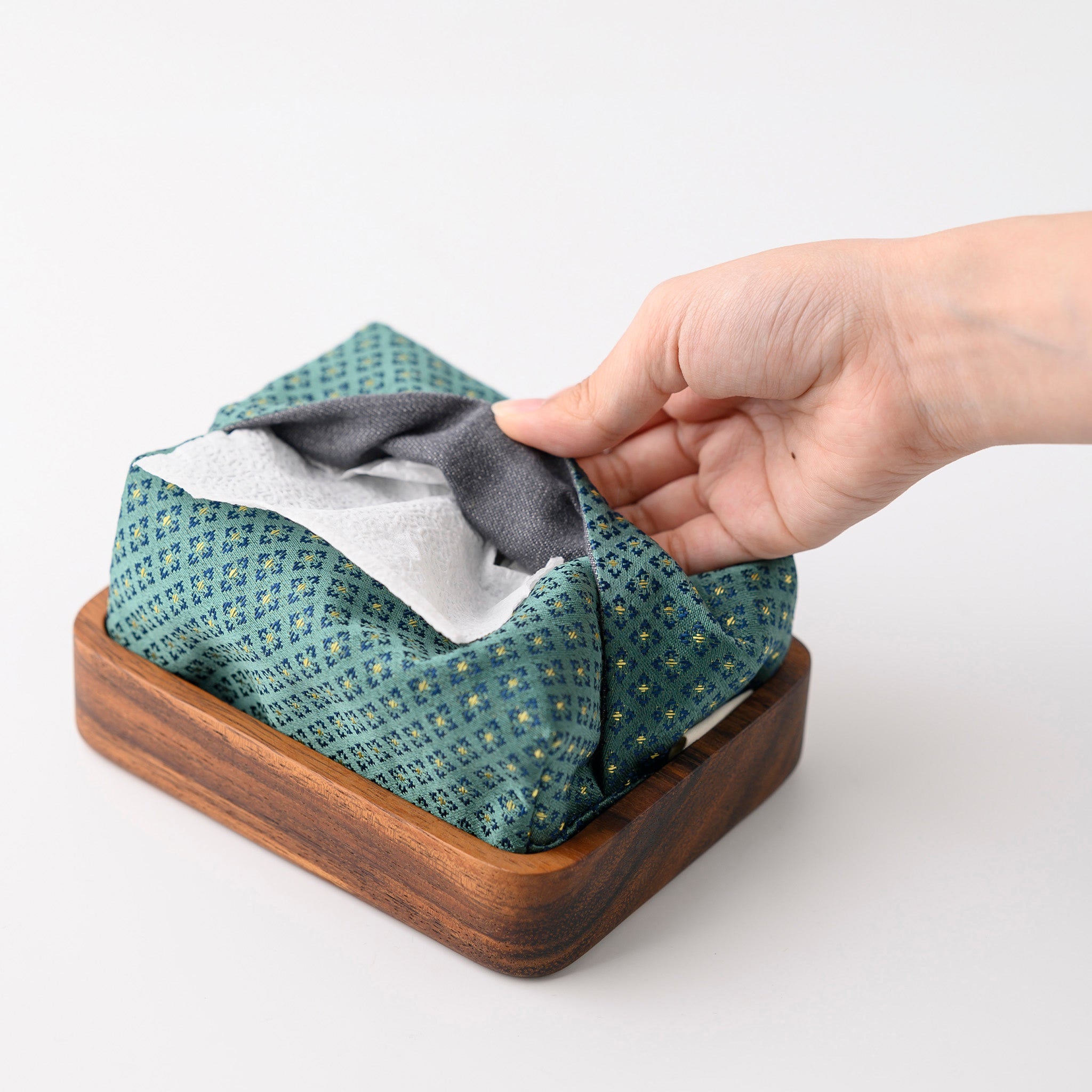 COCOON TISSUE HOLDER S (DARK GREEN 1)