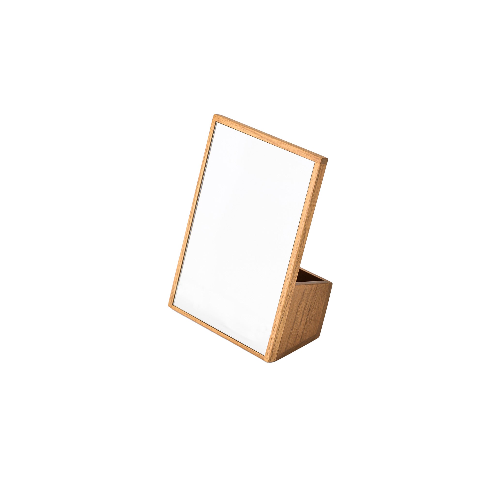 DESK STAND MIRROR (TEAK)