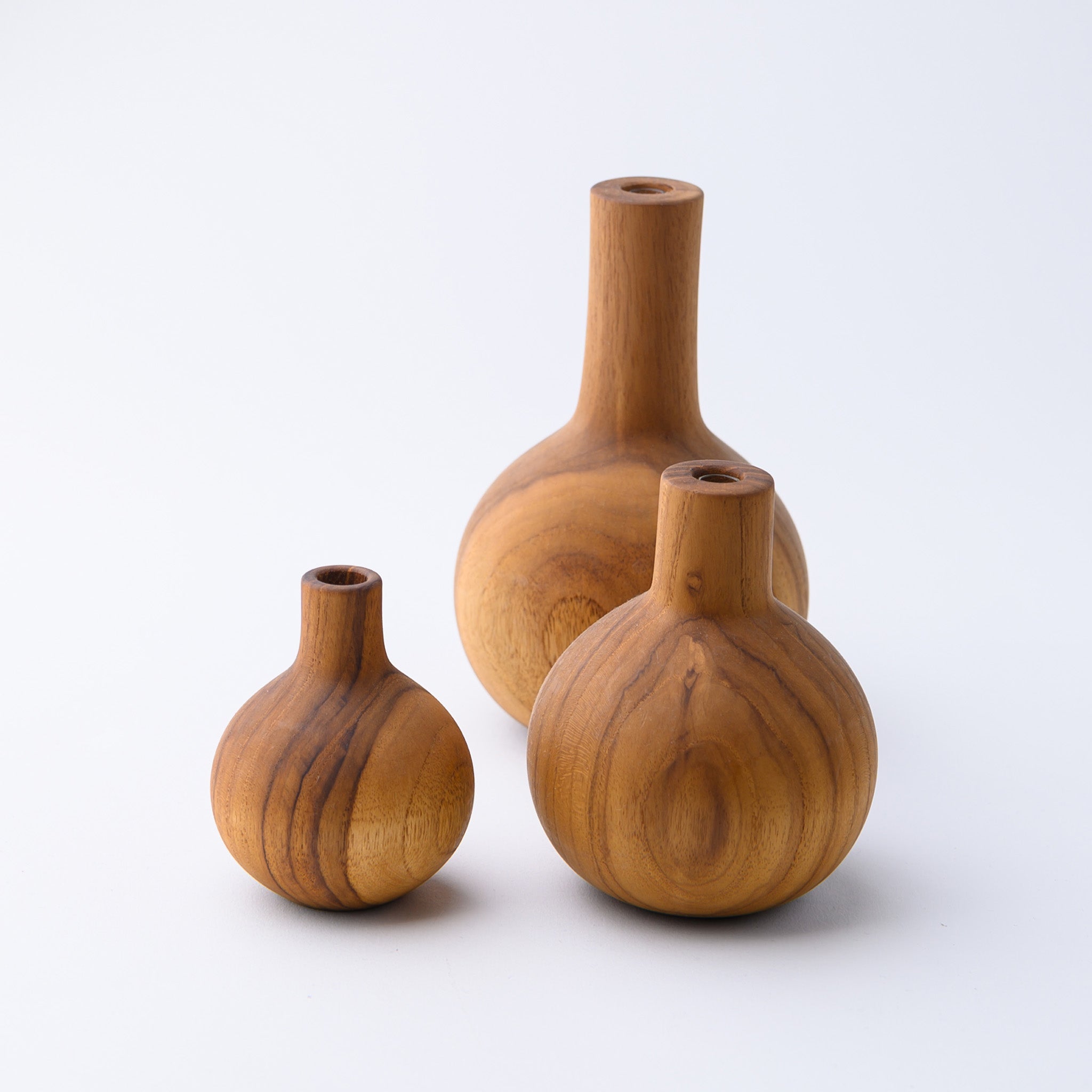 FLOWER VASE TYPE B 12 CM.(TEAK)