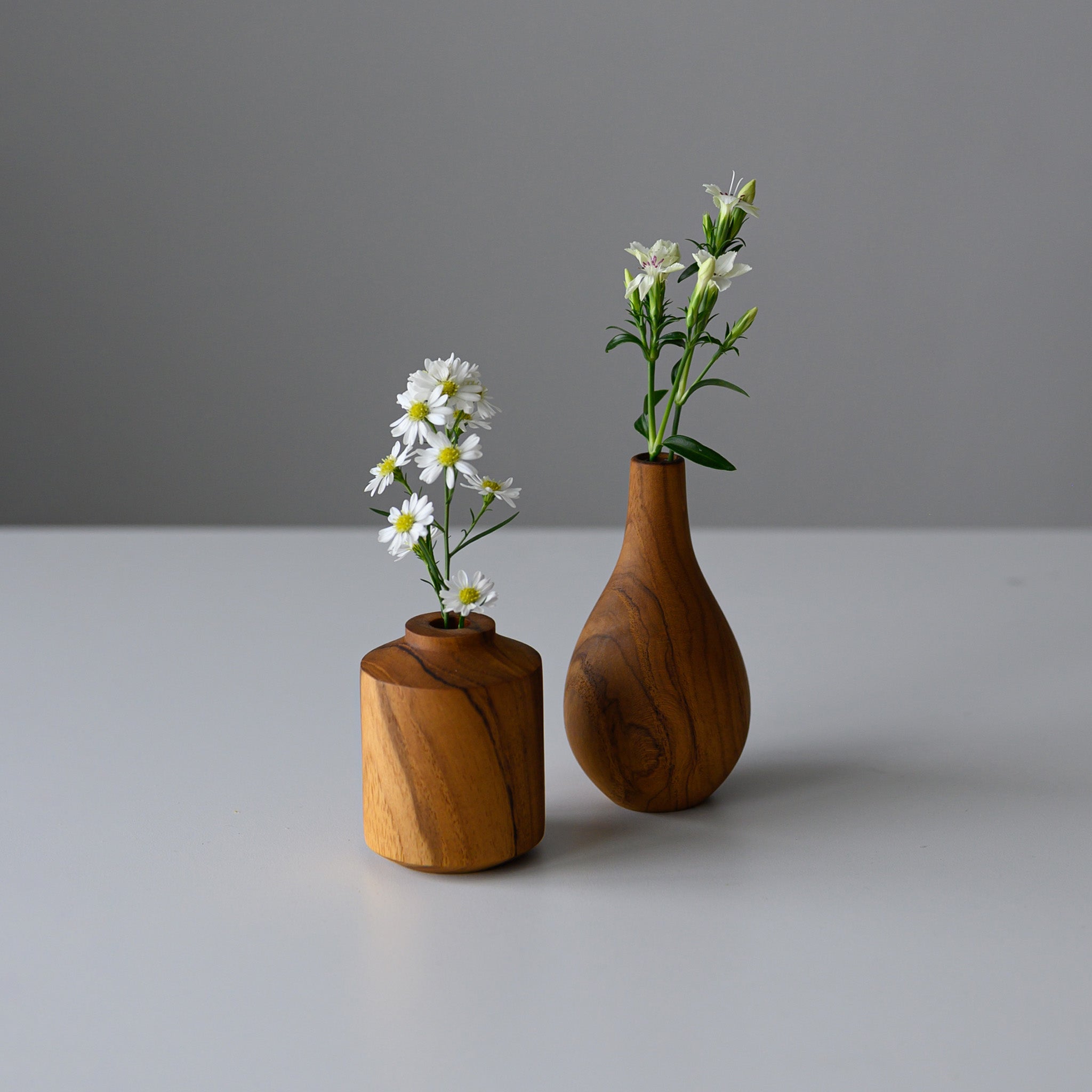 FLOWER VASE TYPE C 12 CM.(TEAK)