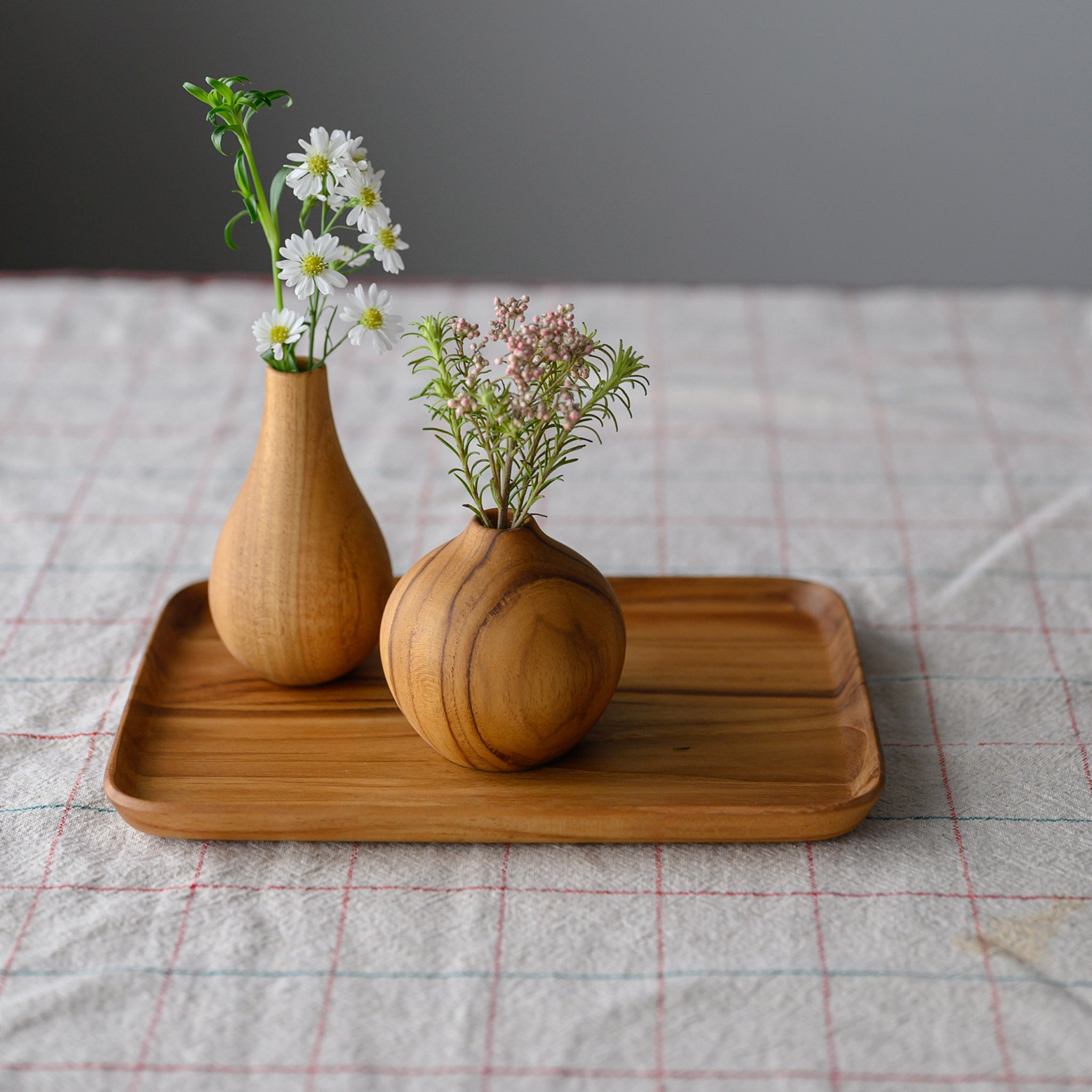 FLOWER VASE TYPE C 12 CM.(TEAK)