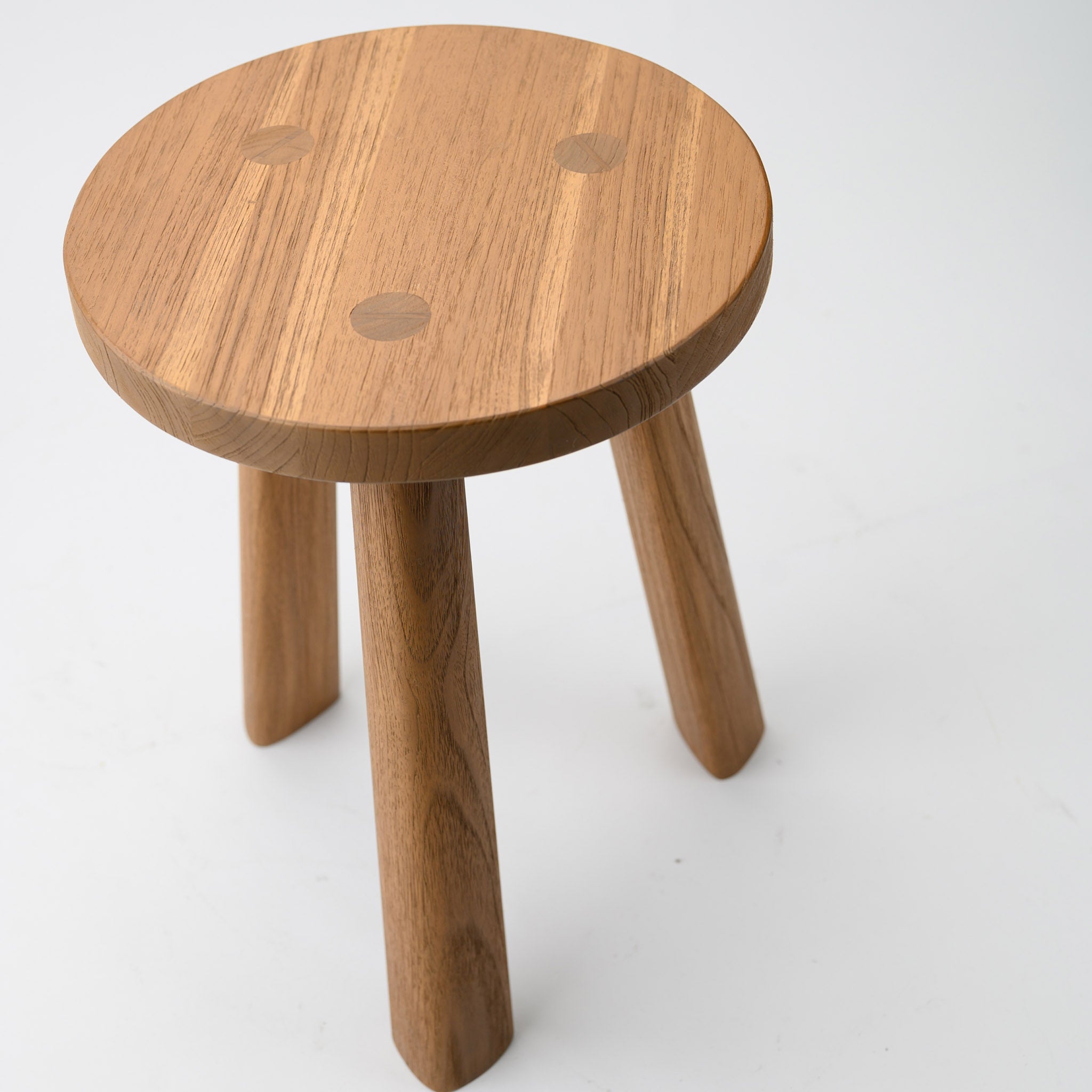 BUTTON STOOL 29 (TEAK)